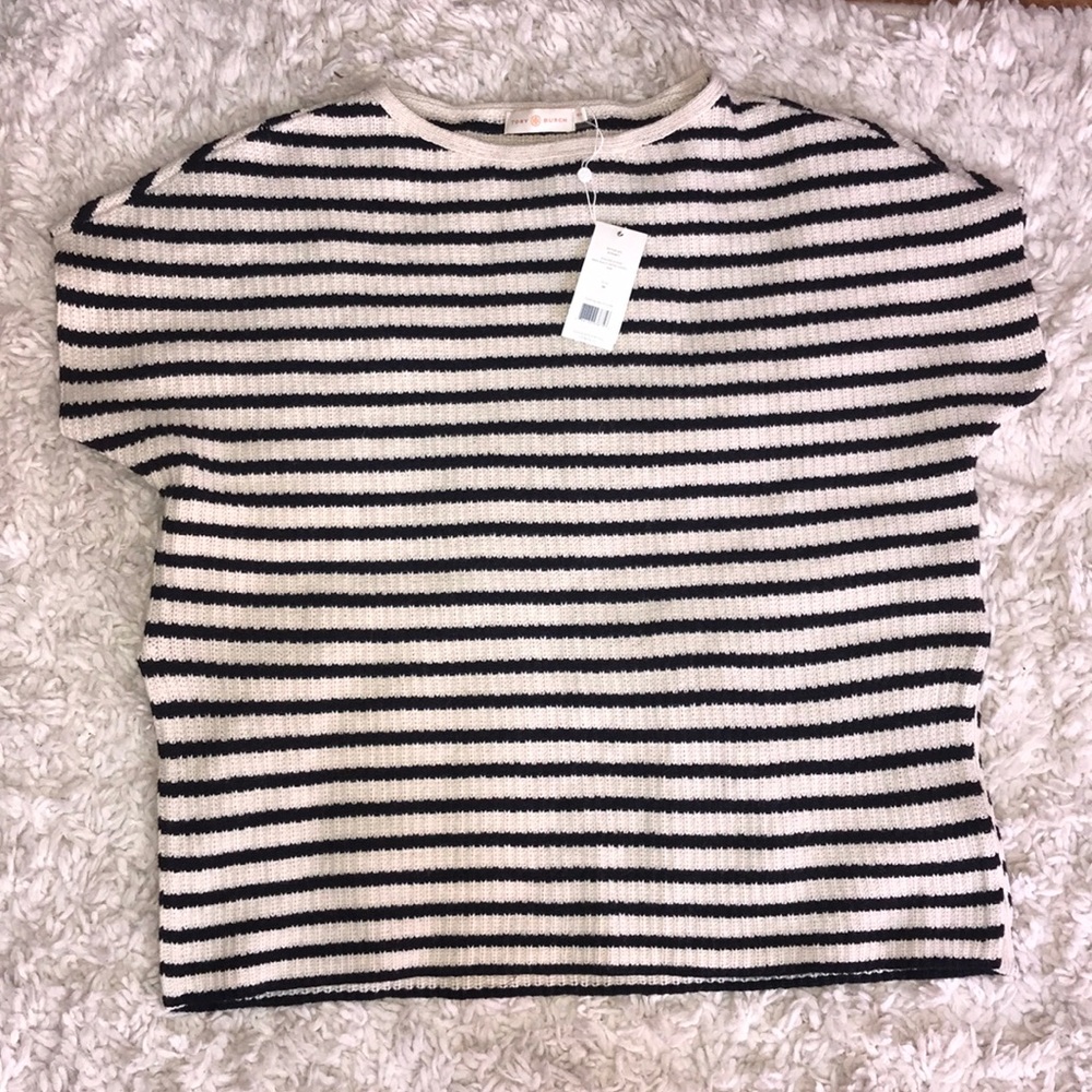 Tory Burch short sleeve sweater-shirt